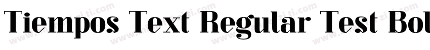 Tiempos Text Regular Test Bold字体转换